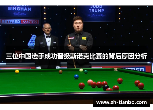 三位中国选手成功晋级斯诺克比赛的背后原因分析