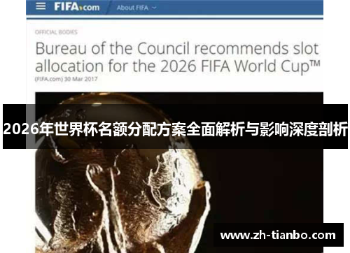 2026年世界杯名额分配方案全面解析与影响深度剖析